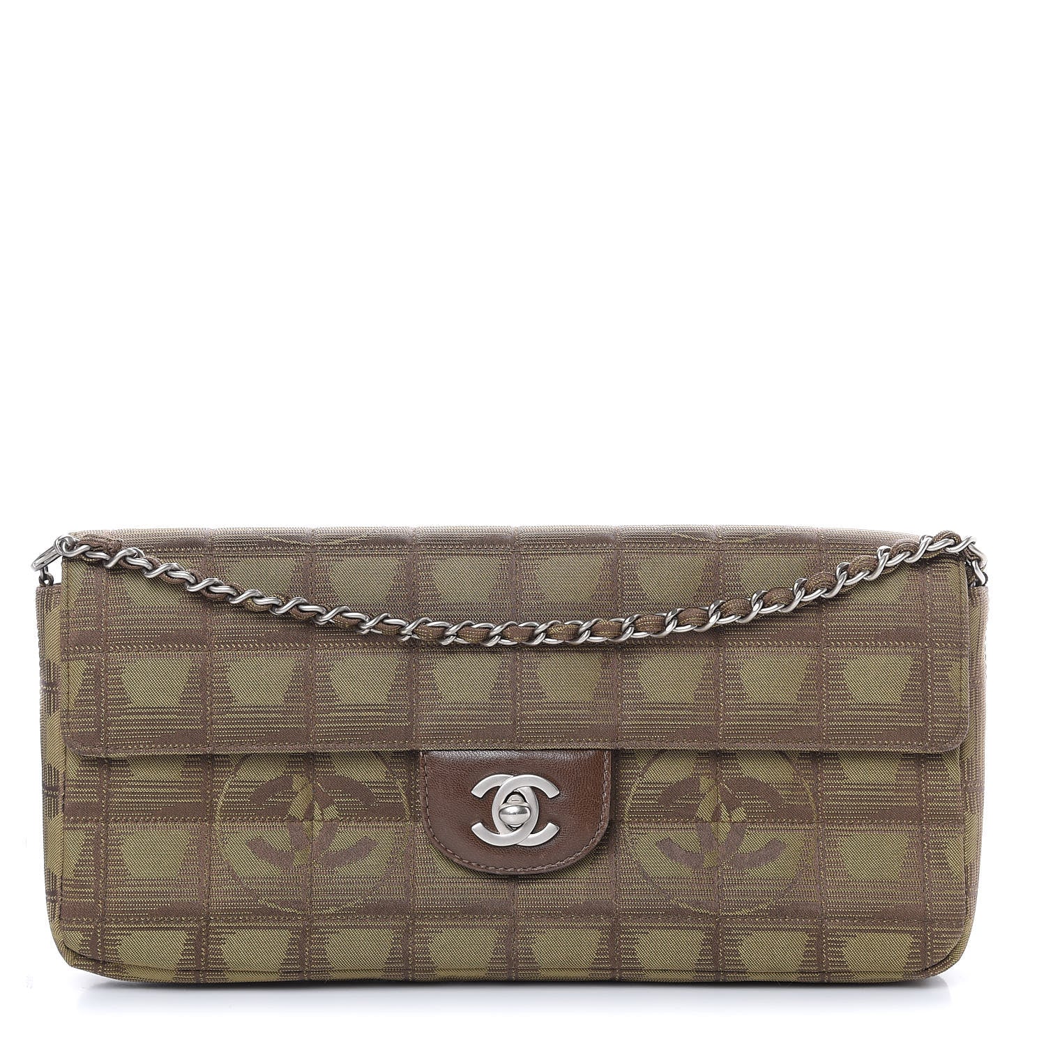 Chanel Nylon Travel East West Flap Brown 1 of 10
