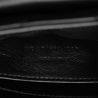 Saint Laurent SAINT LAURENT Calfskin Y Quilted Monogram Monochrome Small Loulou Chain Satchel Black 7 of 10