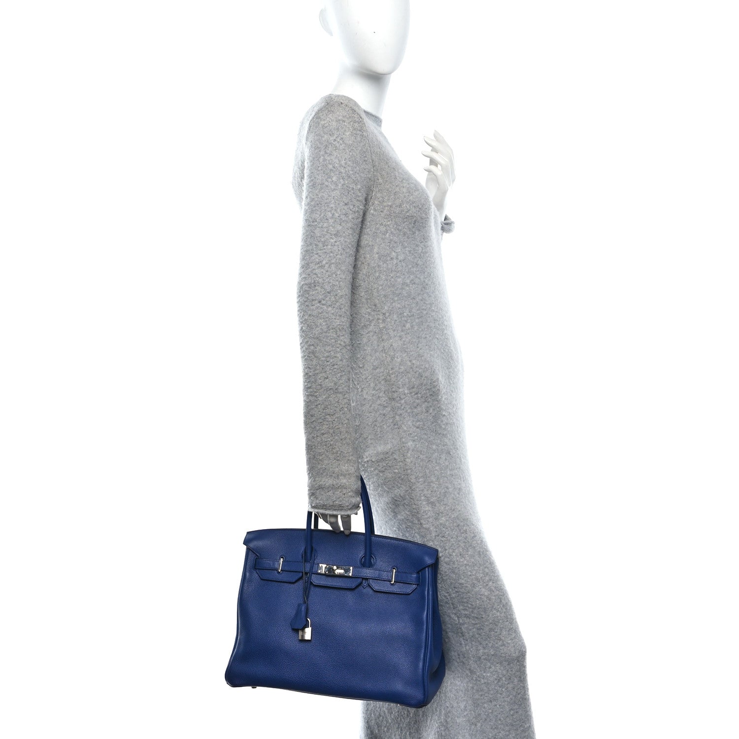 Hermes Taurillon Novillo Sea Surf and Fun Birkin 35 Bleu Saphir 2 of 13