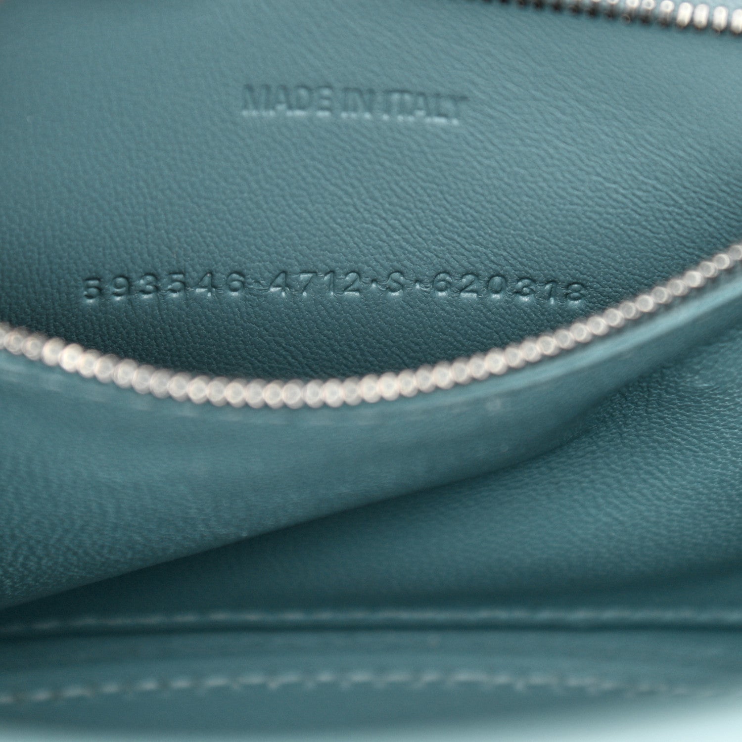 Balenciaga Shiny Calfskin Crocodile Embossed Small Hourglass Top Handle Bag Blue Grey 8 of 11