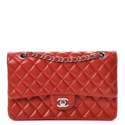 Chanel Lambskin Quilted Medium Double Flap Red 1 of 11