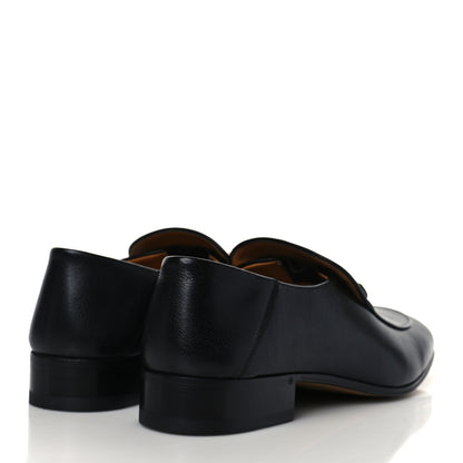 Gucci Goatskin Mens Horsebit Loafers 8.5 Black 4 of 9