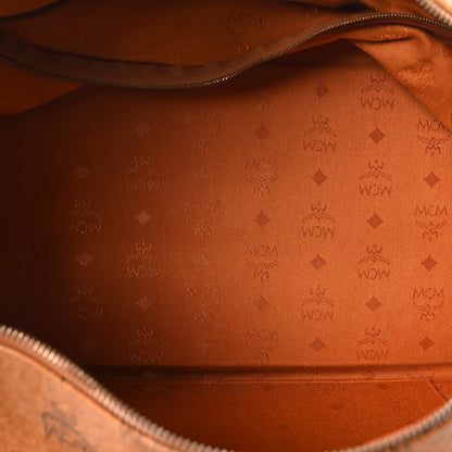 MCM Visetos Essential Boston Bag Cognac 5 of 9