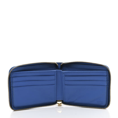 Gucci Vitello Eclipse Interlocking G Zip Around Card Case Wallet Bright Splash Carrot Orange 5 of 10