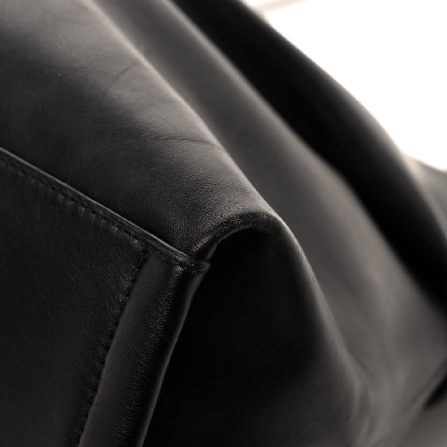 Calfskin Judy East West Tote Black