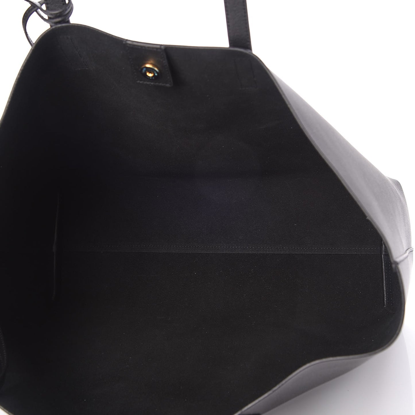 Calfskin Large Shopping Tote Black
