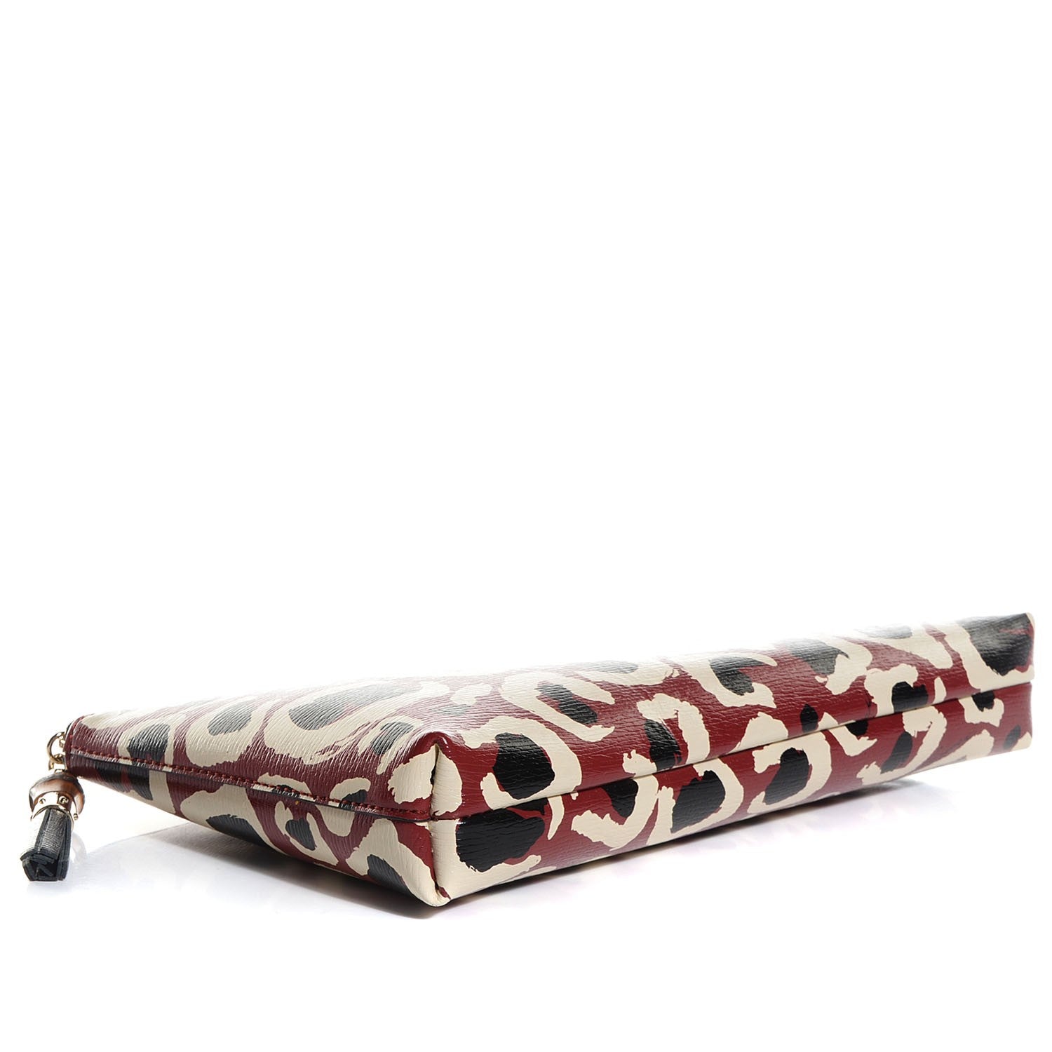 Gucci Leopard Print Leather Large Pouch 4 of 8