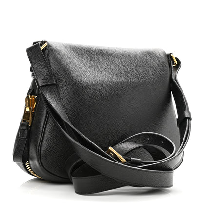 Tom Ford Grained Calfskin Medium Jennifer Crossbody Bag Black 3 of 9