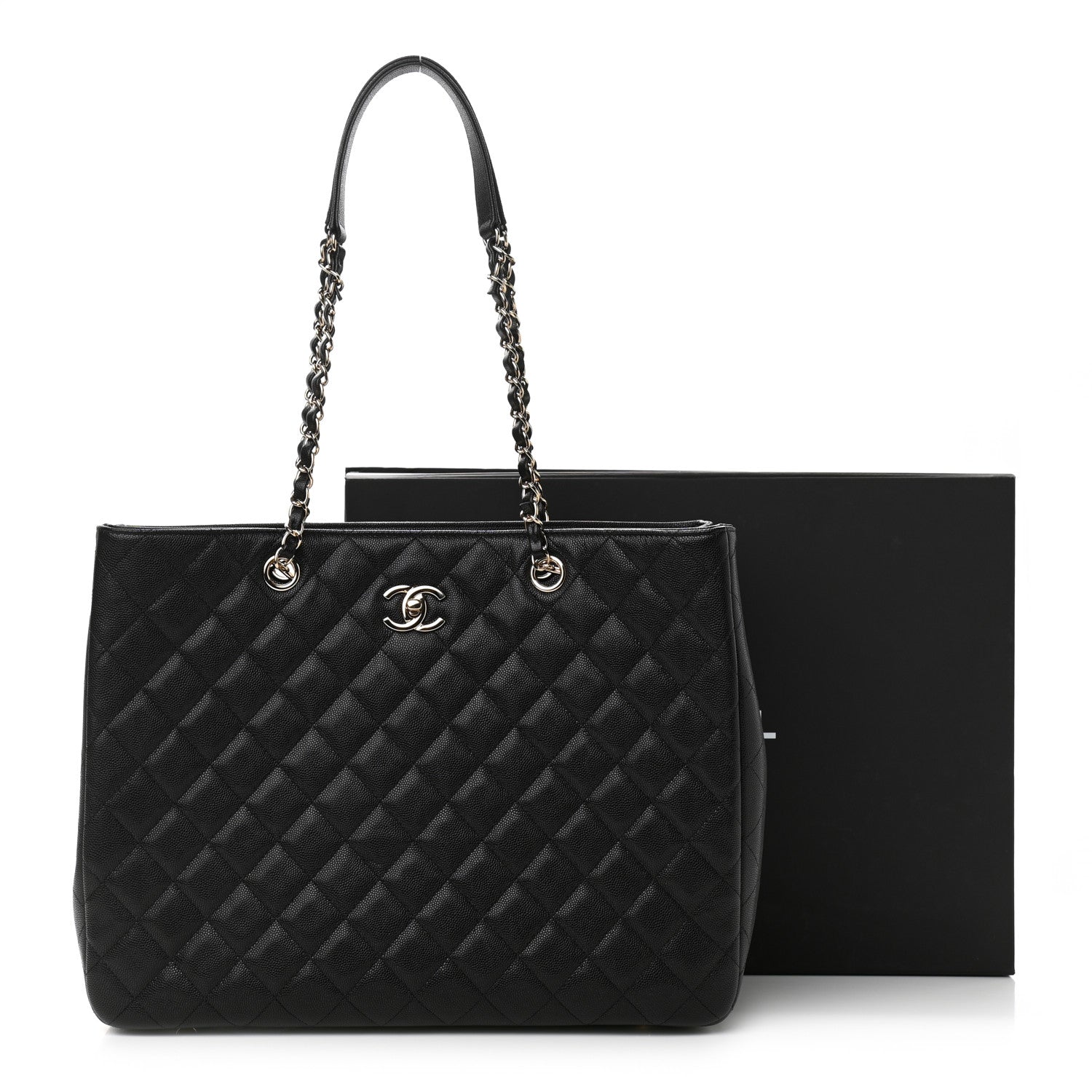 Chanel Caviar Quilted Large Shopping Tote Black 11 of 11