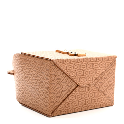 Saint Laurent Calfskin Monogram Take Away Box Dusty Vintage Brown Gold 4 of 10