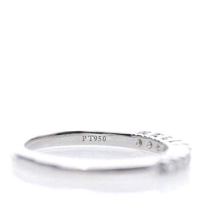 Tiffany Platinum Diamond 2.2mm Embrace Half Circle Band Ring 54 6.75 6 of 6