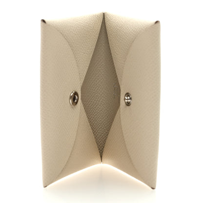 Hermes Epsom Calvi Card Case Craie 4 of 5
