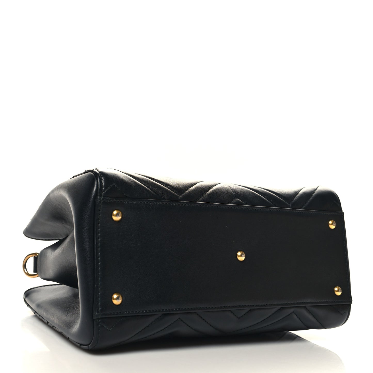 Calfskin Matelasse Small GG Marmont Tote Black