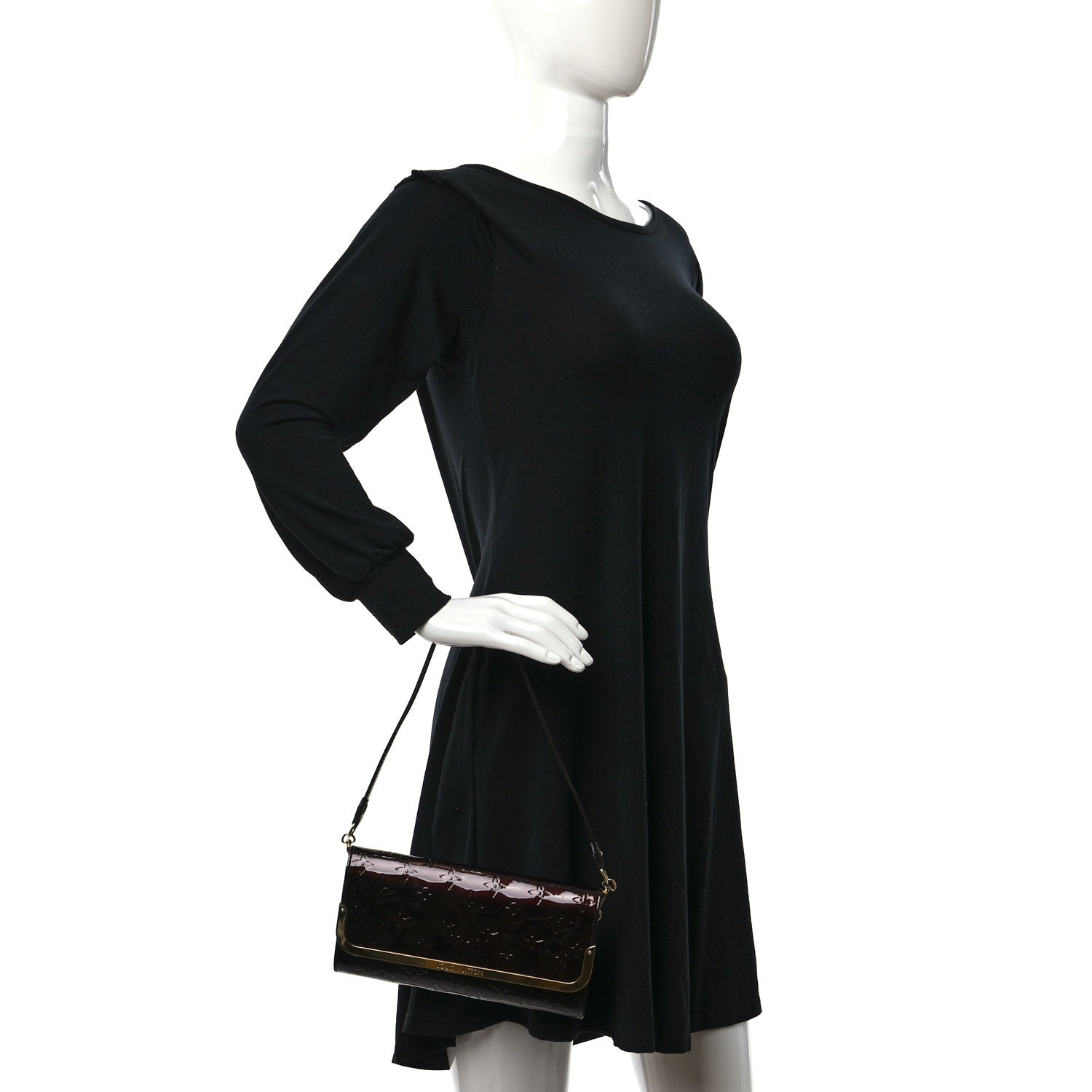 Louis Vuitton Vernis Rossmore MM Amarante 2 of 8