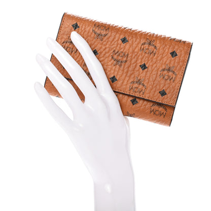 MCM Visetos Trifold Wallet Cognac 2 of 7