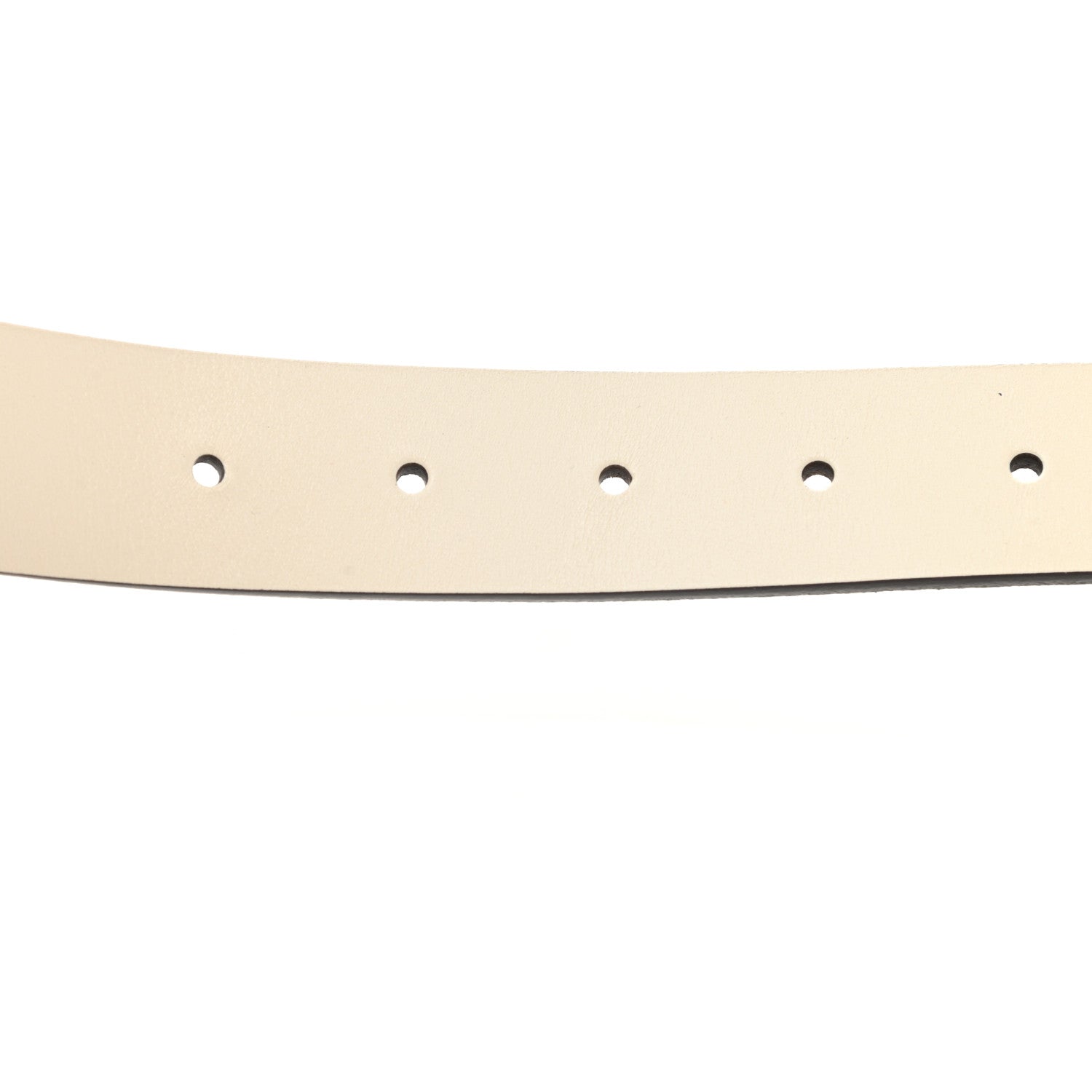 Gucci Margaux Calfskin Studded Interlocking G 30mm Belt 80 32 Mystic White 4 of 6