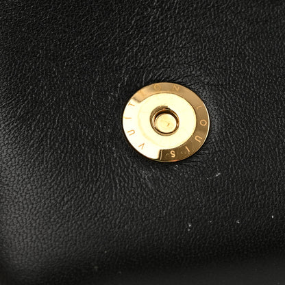 Louis Vuitton Lambskin Embossed Monogram Pochette Coussin Black 10 of 18