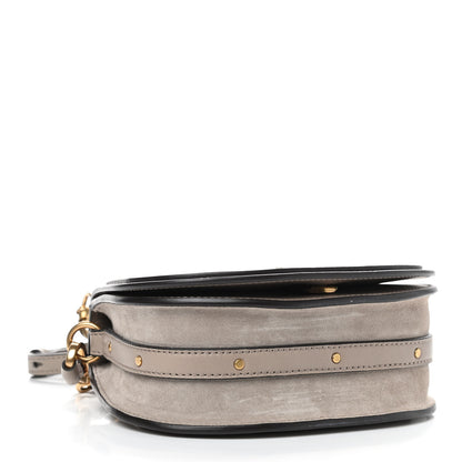 Chloe Calfskin Suede Small Nile Bracelet Bag Motty Grey 4 of 10