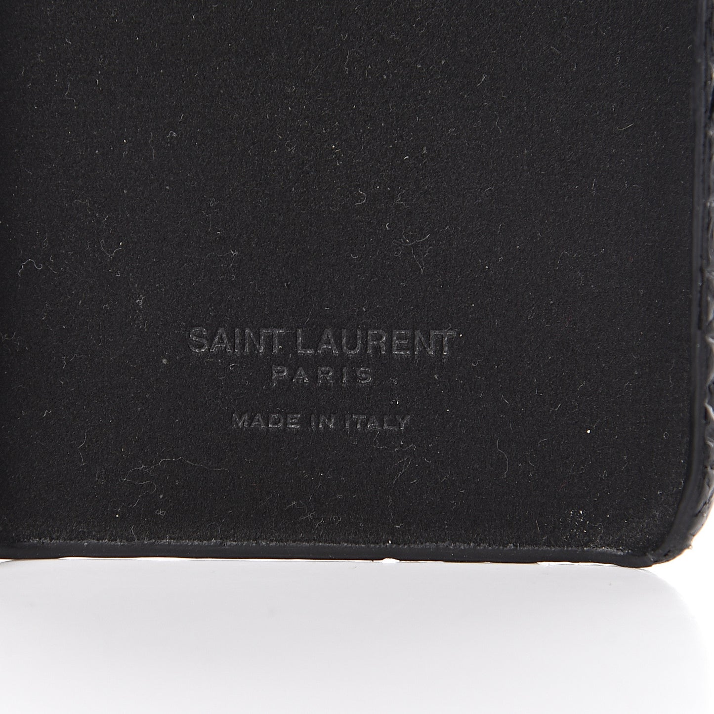 Calfskin Crocodile Embossed iPhone XS Case Black