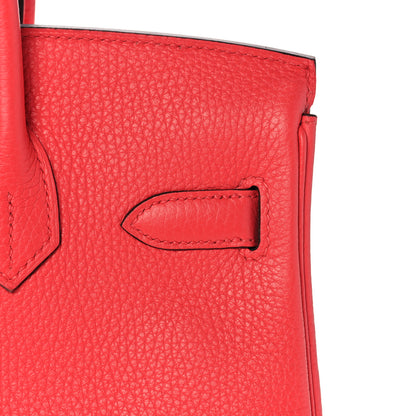 Hermes Togo Verso Birkin 30 Rose Texas Orange 11 of 35