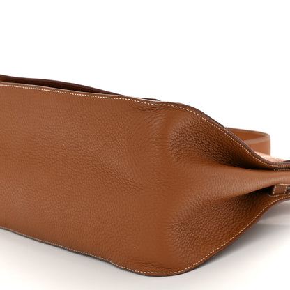 Hermes Taurillon Clemence Jypsiere 34 Gold 10 of 13