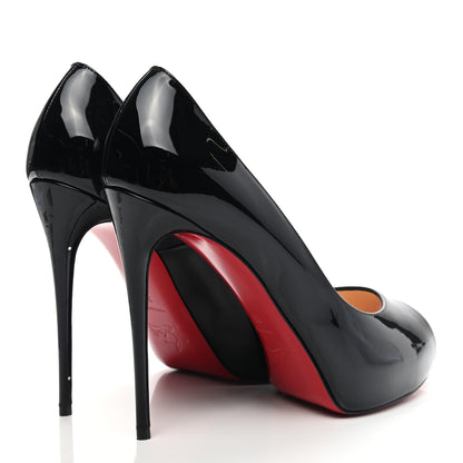Christian Louboutin Patent New Very Prive 120 Pumps 39 Black Red 4 of 11