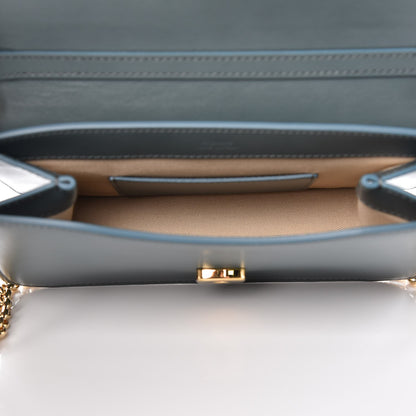 Chloe Calfskin Suede C Clutch With Chain Cloudy Blue 5 of 8