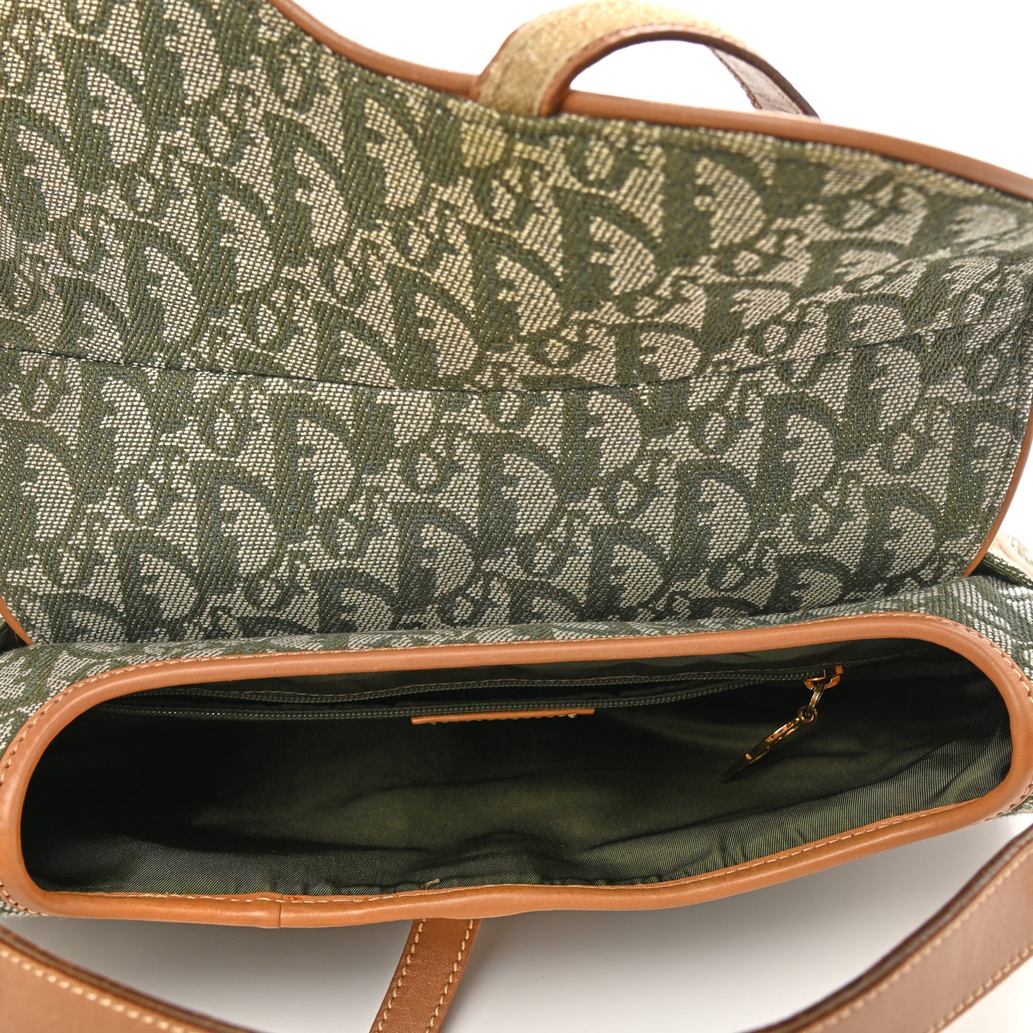 Monogram Double Saddle Bag Green