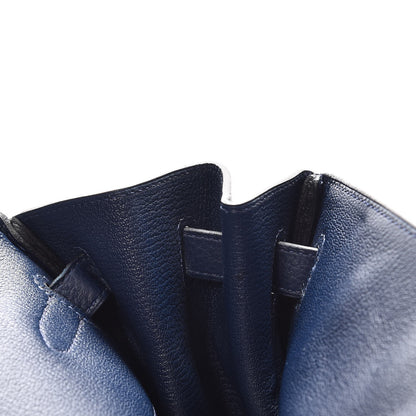 Hermes Taurillon Clemence Birkin 40 Bleu De Prusse 11 of 41