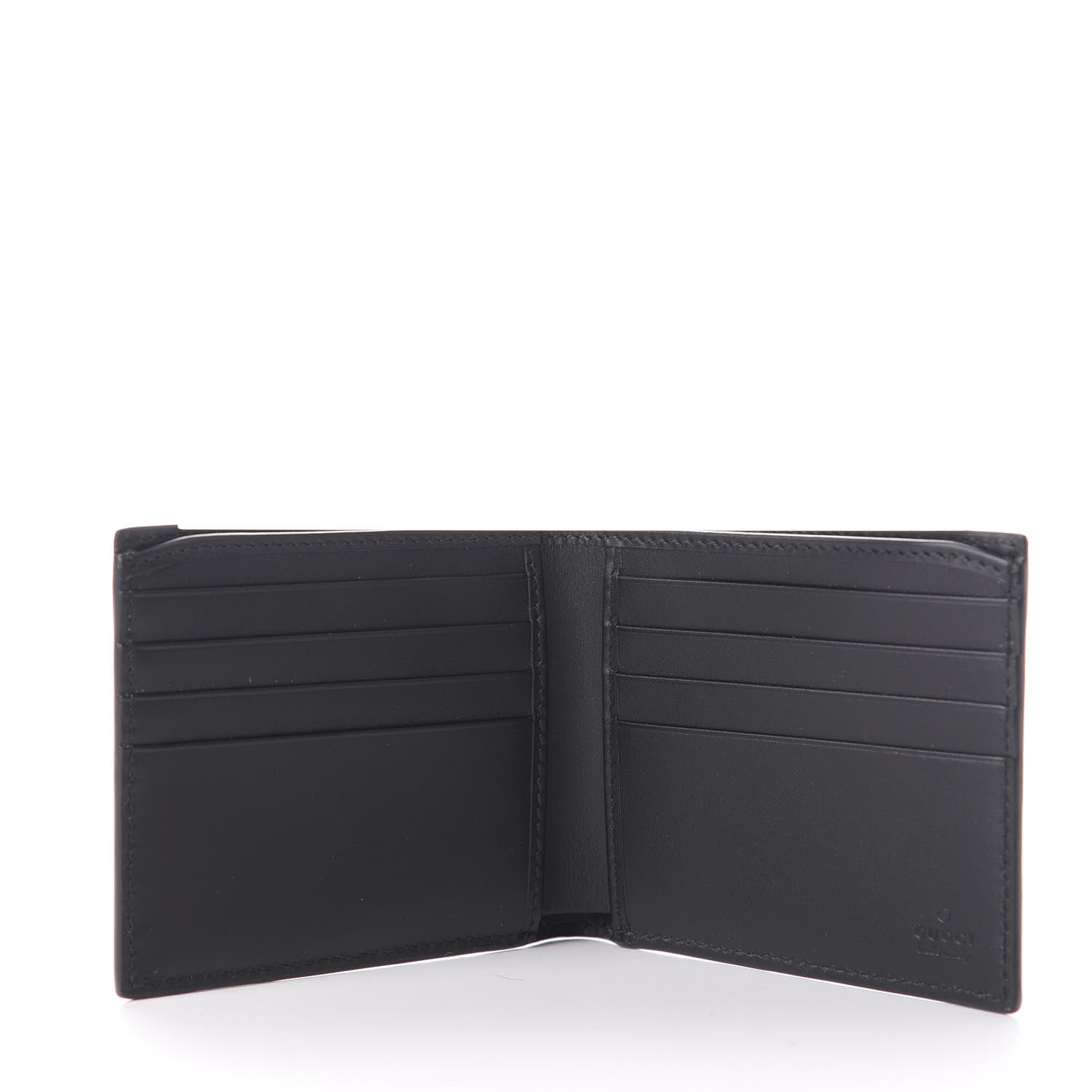 Gucci GG Supreme Monogram Rainbow Eagle Nice Bi-Fold Wallet Black Grey Multicolor 4 of 7