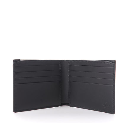 Gucci GG Supreme Monogram Rainbow Eagle Nice Bi-Fold Wallet Black Grey Multicolor 4 of 7