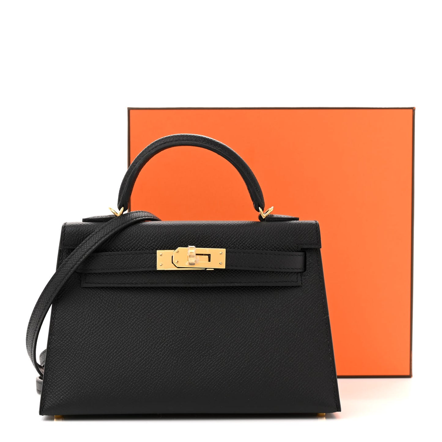 Epsom Mini Kelly Sellier 20 Black