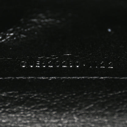 Saint Laurent Grain De Poudre Mixed Matelasse Triquilt Monogram Chain Wallet Black 7 of 11