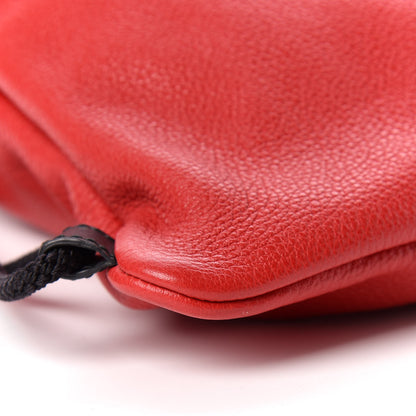 Gucci Calfskin Coco Capitan Logo Drawstring Backpack Hibiscus Red 5 of 9