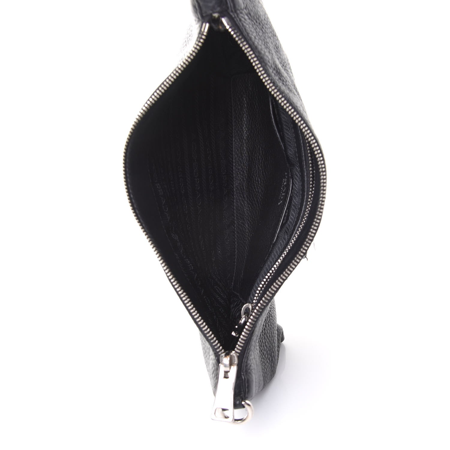 Prada Vitello Daino Crossbody Bag Black 4 of 11