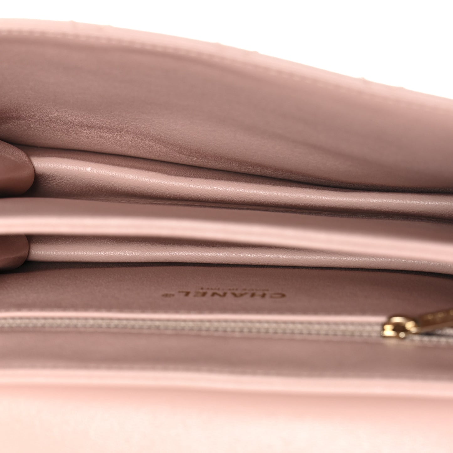 Sheepskin Quilted Beauty Lock Flap Pink