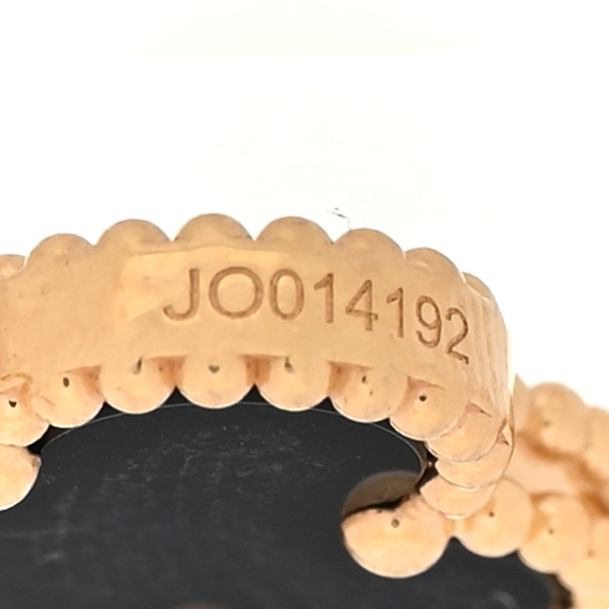 18K Yellow Gold Black Onyx 5 Motifs Vintage Alhambra Bracelet
