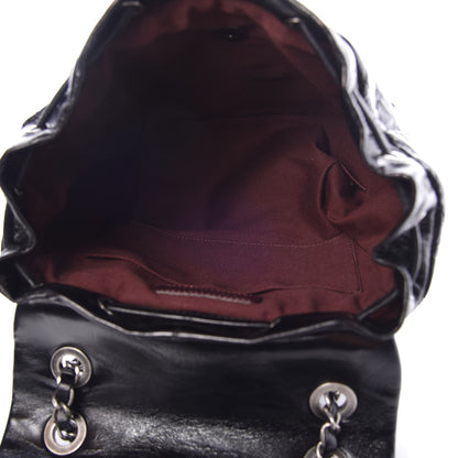 Chanel Glazed Calfskin Quilted Small Salzburg Mountain Backpack Black 5 of 7