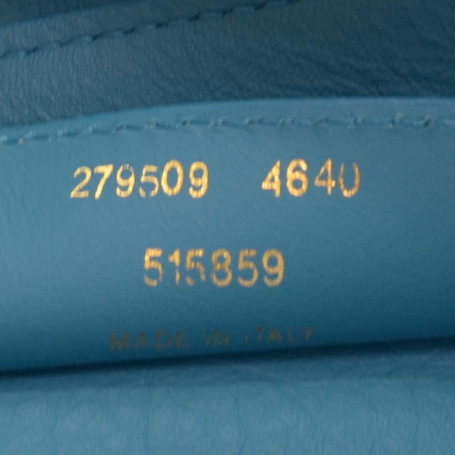 Balenciaga Calfskin Papier Shopper S Turquoise 6 of 7
