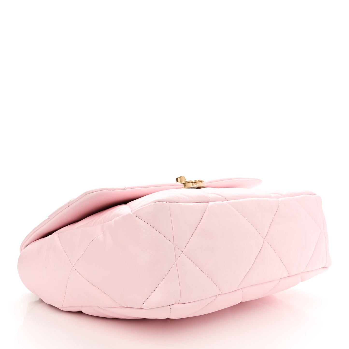 Lambskin Quilted Large Chanel 19 Flap Light Pink