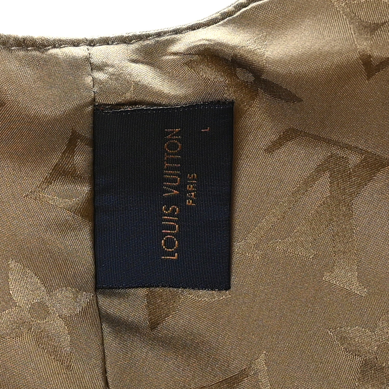 Louis Vuitton Polyester Silk Monogram LV Get Ready Cap L Beige 7 of 7