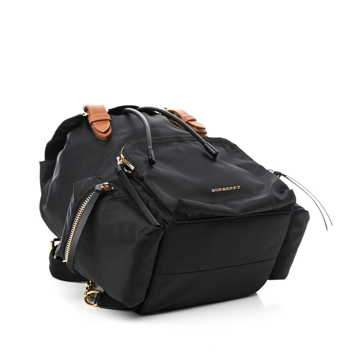 Nylon Medium Rucksack Backpack Black