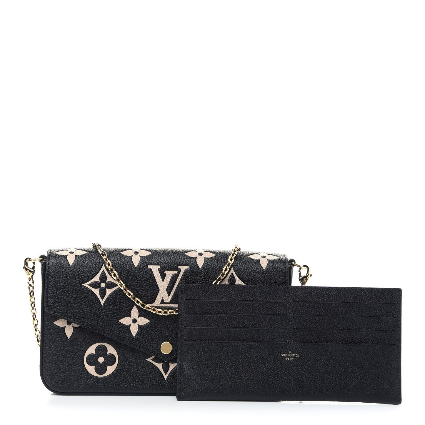 Empreinte Monogram Giant Felicie Pochette Black Beige
