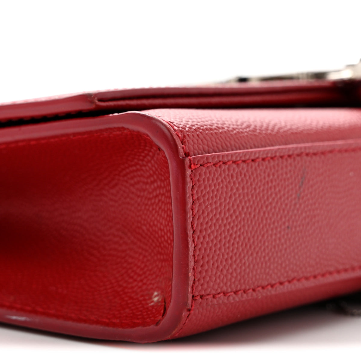 Grain De Poudre Small Classic Monogram Kate Tassel Satchel Red