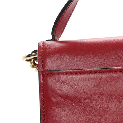 Gucci Smooth Calfskin Small Zumi Top Handle Shoulder Bag Hibiscus Red 11 of 14