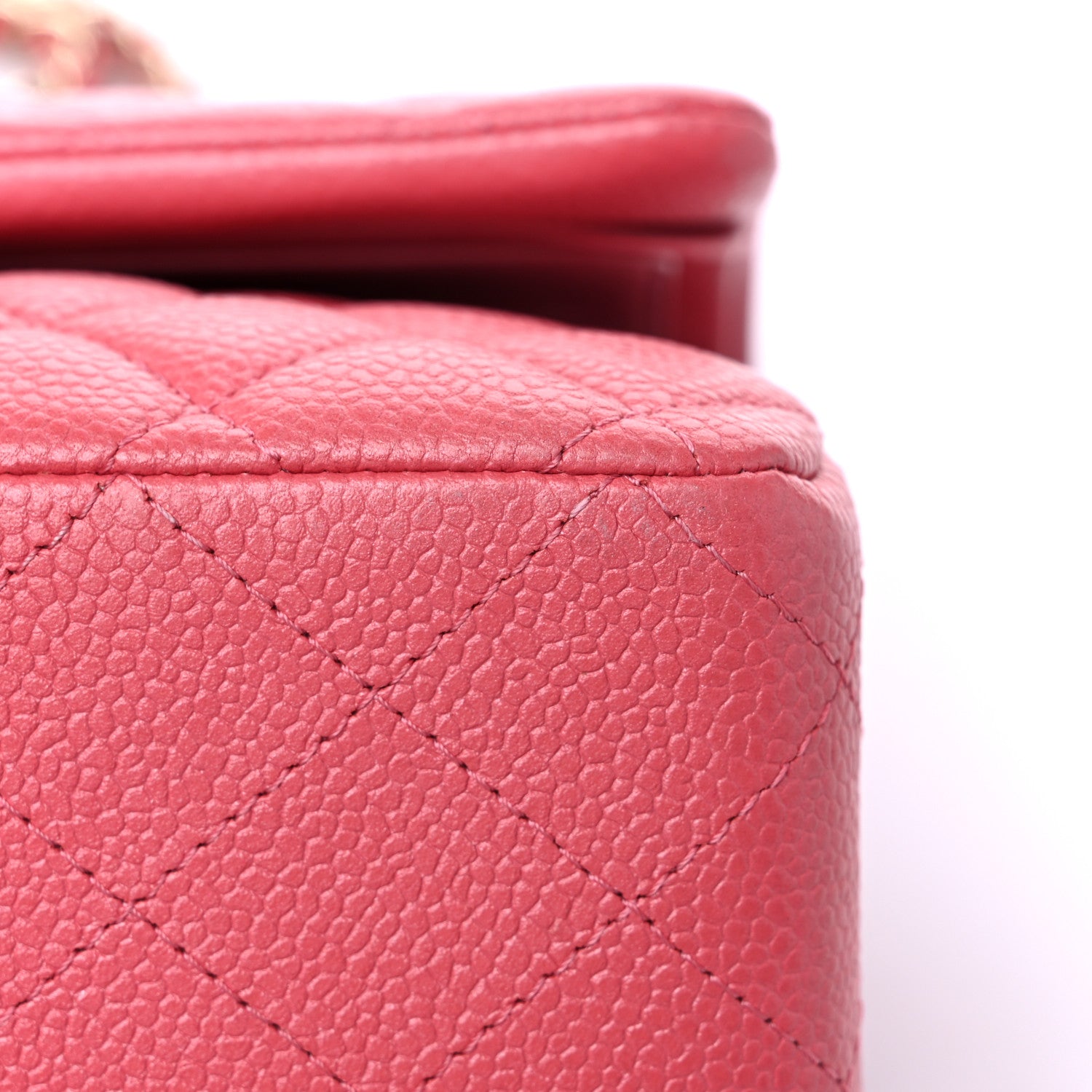 Chanel Metallic Caviar Quilted Medium Double Flap Pink 10 of 10