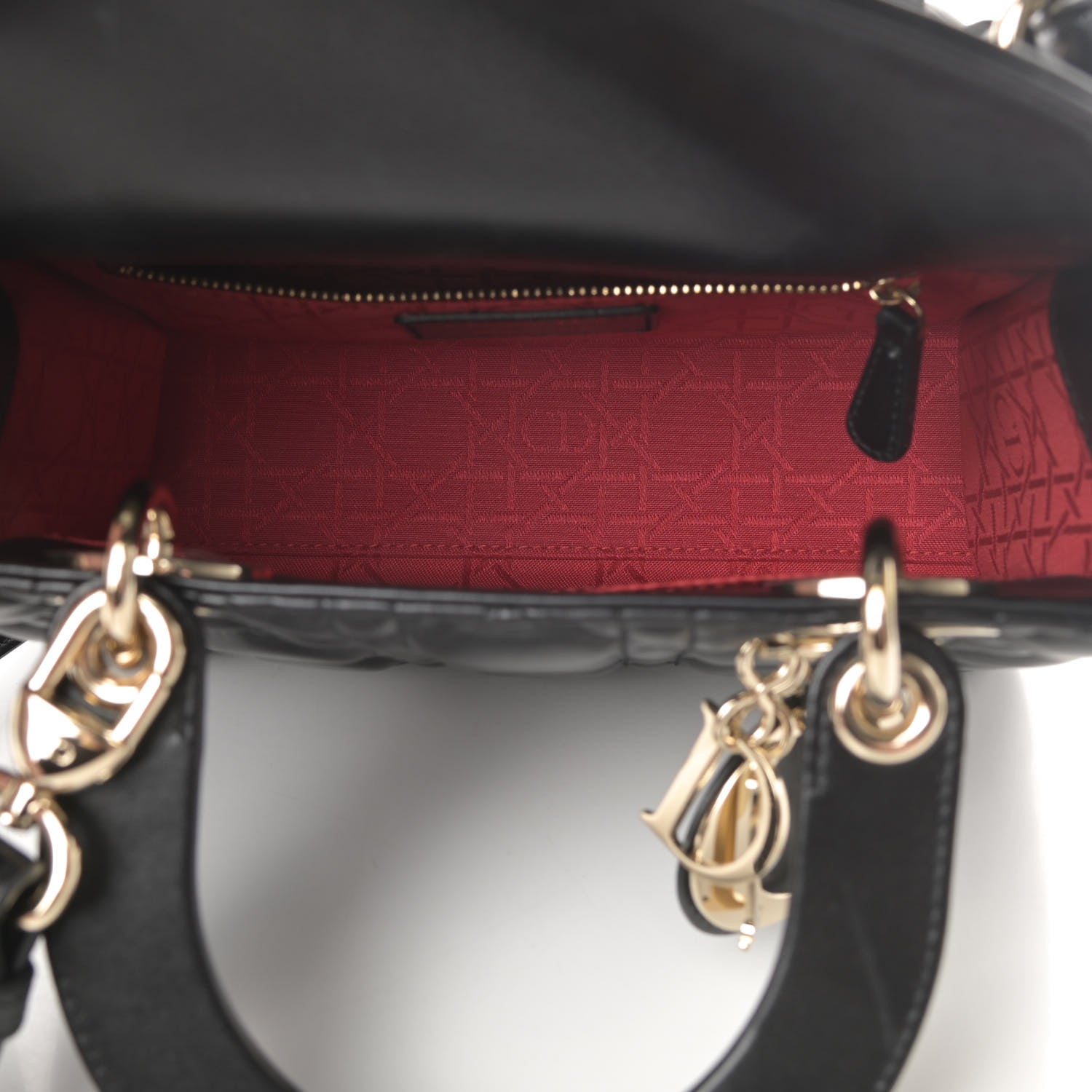 Christian Dior Lambskin Cannage Small My ABCDior Lady Dior Black 5 of 13