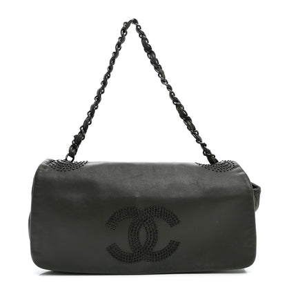 Chanel Lambskin Studded CC East West Flap Grey 1 of 11