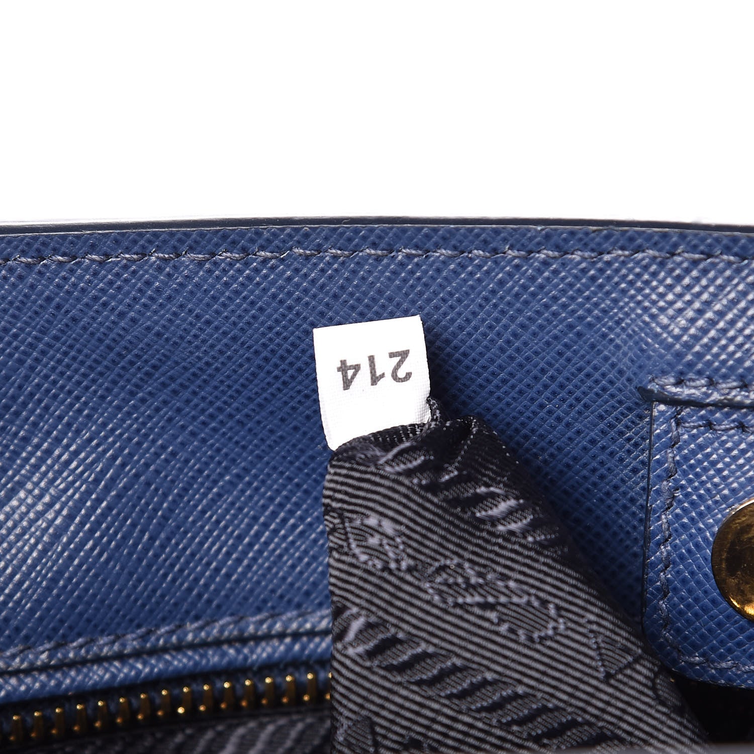 Prada Saffiano Lux Medium Tote Bluette 9 of 17