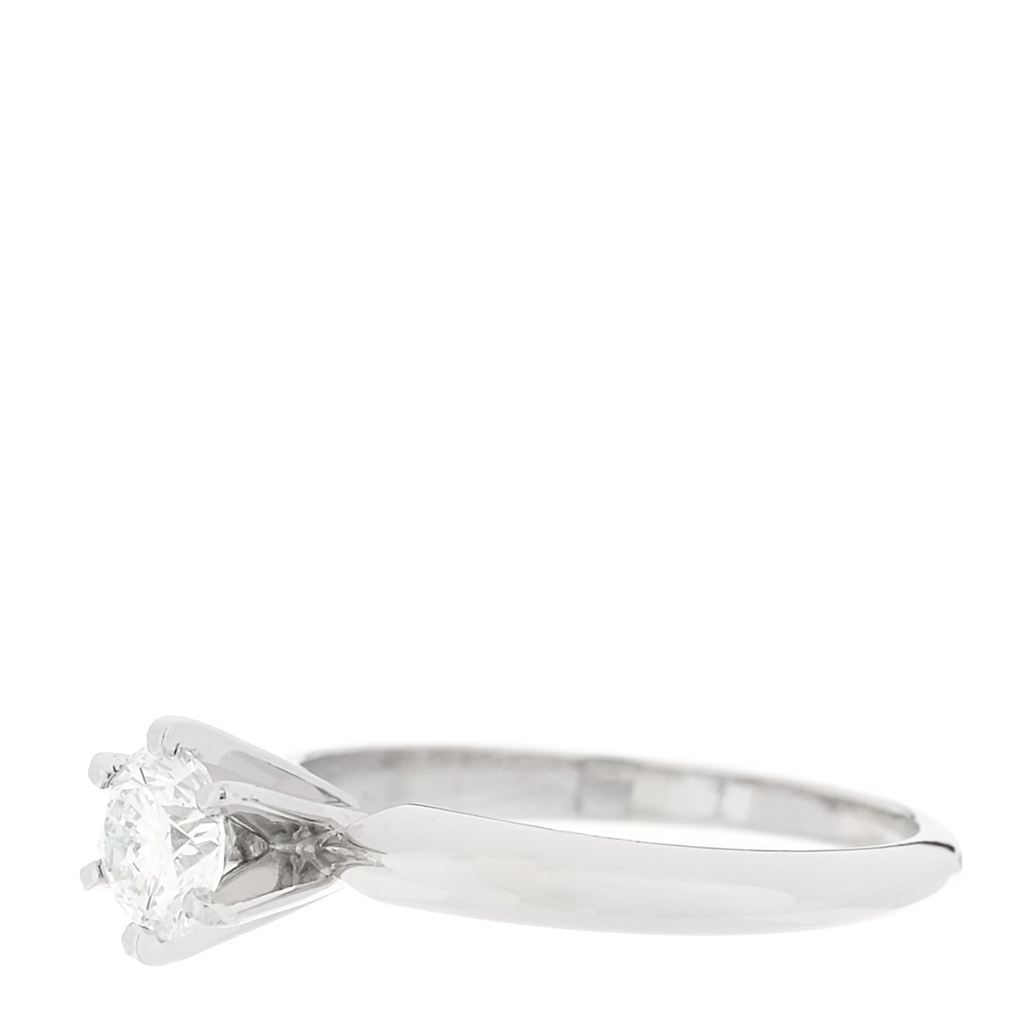 Platinum Diamond .50ct Solitaire Engagement Ring 50 5.5